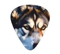 Paquete variado de púas de guitarra, bordes lisos, patrones duraderos y claros, 3 opciones de grosor, Lovely Husky