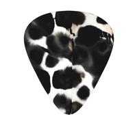 Paquete variado de púas para guitarra, bordes lisos, patrones duraderos y transparentes, 3 opciones de grosor, impresión de piel vacuna