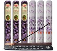 Paquete variado de varillas de incienso de lavanda y vainilla con soporte de Hem Trumiri Insense Insence