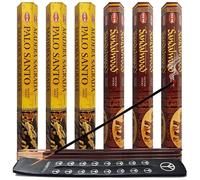 Paquete variado de varillas de incienso de palo santo y s ndalo con soporte de Hem Trumiri Insense Insence