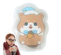 Paquetes calentadores de manos, almohadilla térmica portátil | Paquete caliente reutilizable - Paquete de calefacción con patrón de animales de dibujos animados, calentadores de gel de mano de larga d