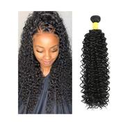 Paquetes de cabello, Extensiones de cabello humano rizado, cabello humano indio de 8-40 pulgadas, paquetes de tejido de trama doble, Color natural, 1/3/4 Uds., extensiones de cabello rizado Remy,Fáci