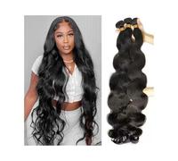 Paquetes de cabello humano, 1 paquete de extensiones cabello humano ondulado(30inches 1pc)