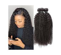 Paquetes de cabello humano Extensiones de cabello humano rizado y natural Remy, 1, 3 y 4 mechones. Extensiones de cabello(10 10 10)
