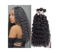 Paquetes de cabello humano, Extensiones de cabello humano virgen brasileño con ondas al agua, 8 a 32 pulgadas, ondulado y rizado(12inch)