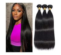 Paquetes de cabello humano, Las piezas de peluca pelo largo y liso los mechones cabello aumentan fácilmente el volumen del, creando estilos versátiles(One-piece suit,18inch(45cm))