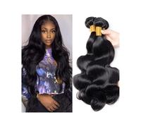 Paquetes de cabello humano, Paquetes de cabello humano 8 a 36 pulgadas con ondas corporales y doble tejido(26inch)
