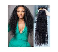 Paquetes de cabello humano Paquetes de cabello humano ondas profundas Tejido Remy rizado brasileño 1 3 paquetes Extensiones húmedo y ondulado sin procesar trama doble Extensiones de cabello(18inches)