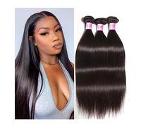 Paquetes de cabello humano Paquetes de cabello humano recto 8-30 pulgadas Tejido de cabello Paquetes de cabello lacio brasileño Las extensiones de cabello humano se pueden teñir Extensiones de cabello