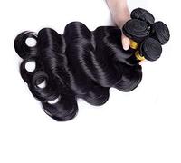 Paquetes de cabello humano real GJBXP trama brasileña & nbsp; & nbsp; & nbsp; Onda de cuerpo negro virgen cabello suelto suelto & nbsp; & nbsp; & nbsp; & nbsp; 30 pulgadas_1B color natural Pelucas d