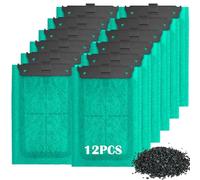 Paquetes de cartuchos de filtro de carbono para Tetra EasyCrystal C250/300, 12 unidades, almohadillas de repuesto para filtro de acuario, almohadillas de repuesto con carbón activo y zeolita, para