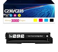 Paquetes de Cartuchos de tóner C230 compatibles con impresoras Xerox C230 C235 de 3000 páginas y, Repuesto de Cartucho de tóner 006R04383 006R04384 006R04385,K-3000 Pages