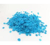 Paquetes de decoraciones para fiestas, 100 g/bolsa de 1 cm, mini círculos redondos de papel de seda, confeti, bodas, baby shower, fiesta de cumpleaños, decoración de mesa (MC11 verde azulado)