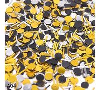 Paquetes de decoraciones para fiestas, 15 g, purpurina oro rosa, plata, número 18, 30, 40, 50, 60, confeti, boda, ceremonia, fiesta, aniversario (A04-multicolor, 1 bolsa de 15 g)