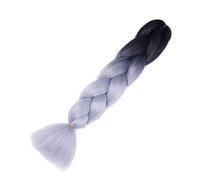 Paquetes de extensiones de cabello trenzado sintético, cabello trenzado ombré for mujeres, caja de trenzas Jumbo de 24 pulgadas, 100 g(B28)