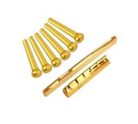 Paquetes De Herrajes Para Guitarra Latón Que Mejoran Tono Con Silletas Tuerca Altura Optimizada 9 Mm Adecuados Para Proyección Musical Nítida Pasadores Puente Latón