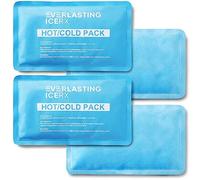Paquetes de hielo blandos de gel caliente y frío reutilizables, paquete de 4 paquetes de hielo de gel grandes, solución de terapia de frío y calor para lesiones, paquetes fríos para aliviar el dolor,