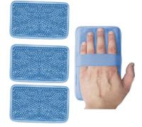 Paquetes de hielo frío y caliente para niños, mangas suaves y coloridas, paquete de hielo Boo Boo divertido diseño de animales, envoltura de cuentas de gel para niños (azul-1)