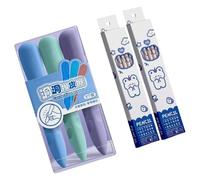 Paquetes De Oficina Y Escolar 3 Borradores 20 Lápices Con Fórmulas Avanzadas. Minimiza el daño al papel y las virutas de borrador. Pequeños residuos. Borrador de goma