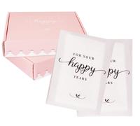 Paquetes de pañuelos de boda para invitados, juego de 20 pañuelos para tus lágrimas felices, recuerdos de boda para invitados, papel esmerilado, paquetes de pañuelos individuales a granel y artículos