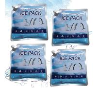 Paquetes De Para - 4 Uds. Paquetes Congelador, Paquete Reutilizable Sin Fugas Refrigerador | Accesorios Portátiles Para Enfriador De Alimentos Para Camping Picnic Viajes | Mantiene