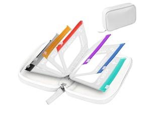 Paquetes de píldoras con cremallera - de accesorios reutilizables, Fourteen Compartment Keeper, Compact Vitamin Carrier | Reliable Suplement Wallet, for Regular Weekly Mensual Routine Wellness