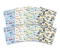 Paquetes de tela para excavadora, 8 unidades de tela para tractor, camión de construcción, 50 x 50 cm, algodón y poliéster, material de tela acolchada para costura, acolchado, patchwork, manualidades,