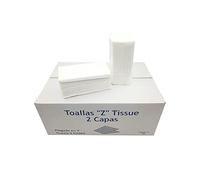 Paquetes de toallitas Z Tissue o pañuelos Zig Zag secamanos | Pañuelos compuestos de 2 hojas | Pañuelos resistentes y absorventes | Caja de 20 paquetes de 150 pañuelos