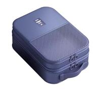 Paquetes de viaje para zapatos - estuche organizador de zapatillas impermeables, vector de calzado de gran capacidad | Bolsillo de almacenamiento portátil con cremallera, tapa de la bota, azul navy