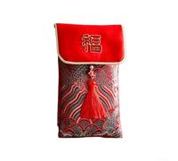 Paquetes rojos deslumbrantes hechos de telas resistentes para elevar tu estilo de celebración (D)