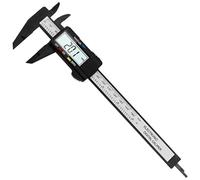 Paquimetro Calibrador Vernier digital electrónico de fibra carbono, herramienta medición con micrómetro(0-150mm)