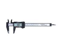 Paquimetro Herramienta de medición Pantalla digital electrónica Calibrador Vernier grande 150 mm Todos los plásticos Herramientas digitales(Black)