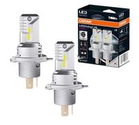 OSRAM LEDriving HL EASY ≜ H4/H19, lámpara LED de luz de carretera y de cruce, blanco frío 6500K, no necesita accesorios, solo para uso todoterreno, sin ECE, 2 lámparas