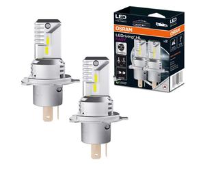 Par 2 Lámparas Faros LED Osram H4 Luz Blanca 6500K para Hyundai i10 De 2007