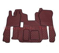 Par Alfombrillas Tapa Cubre Ecopiel Marrón Para Scania Serie R 2010>2016 Manual