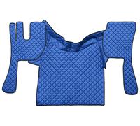 Par Alfombrillas + Tapa Cubre en Ecopiel Azul Volvo Fh De 2002 Al 2012