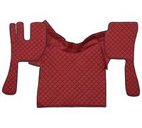 Par Alfombrillas + Tapa Cubre en Ecopiel Rojo Volvo Fh De 2002 Al 2012 Autómata