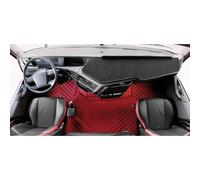 Par Alfombrillas + Tapa Cubre en Ecopiel Rojo Volvo FH4 De 2013 Automático