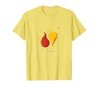 Par Amantes de los condimentos de Salsa de Tomate y Mostaza Camiseta, Hombre, Limón, L