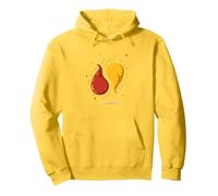 Par Amantes de los condimentos de Salsa de Tomate y Mostaza Sudadera con Capucha, Unisex para Adultos, Limón, M