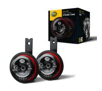 Par Clacson 12V Hella Sport Style Bordino Rojo Homologado Ece R28 110D