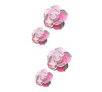 Par De 2 Piezas decoración de salida de aire interior de accesorios de coche aire del coche auto - Decoración - Decorativo decoraciones de ventilación de flores rosa ULTECHNOVO