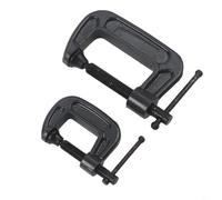 Par de abrazaderas en C de óxido negro diseñadas para mayor durabilidad y rendimiento consistente en carpintería de madera y montaje de metal