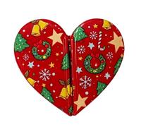 Par de accesorios para cabello con forma de corazón magnético con estampado festivo, juego de clips de ABS para flequillo, secciones laterales, looks fotográficos temáticos Par de pinzas para de