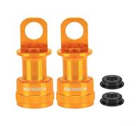 Par de adaptadores de montaje de soporte de pedal de liberación rápida para bicicletas Brompton, diseño ligero de aluminio (dorado)