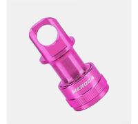 Par de adaptadores de montaje de soporte de pedal de liberación rápida para bicicletas Brompton, diseño ligero de aluminio (rojo)