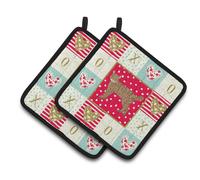 Par de agarraderas Caroline's Treasures CK5626PTHD Highlander Lynx #3 Cat Love, multicolor