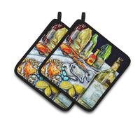 Par de agarraderas ""Tesoros de Caroline MW1349PTHD Sit a Spell"", multicolor