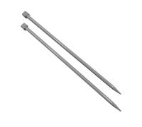 Par de Agujas de Tejer Punto 9mm x 35cm, Agujas Largas con Mango Ergonómico de Agarre Firme, Ideal para Proyectos de Tejido, Adecuadas para Principiantes y Expertos, (1 Par, 9mm x 35cm)