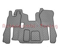 Par De Alfombras Cubiertas De Cuero Ecologico Gris Para Scania 2010>2016 Manual